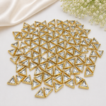 Triangle shape Kundan stones