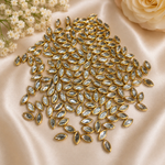Eye shape Kundan stones