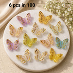 Gold-edge resin beads