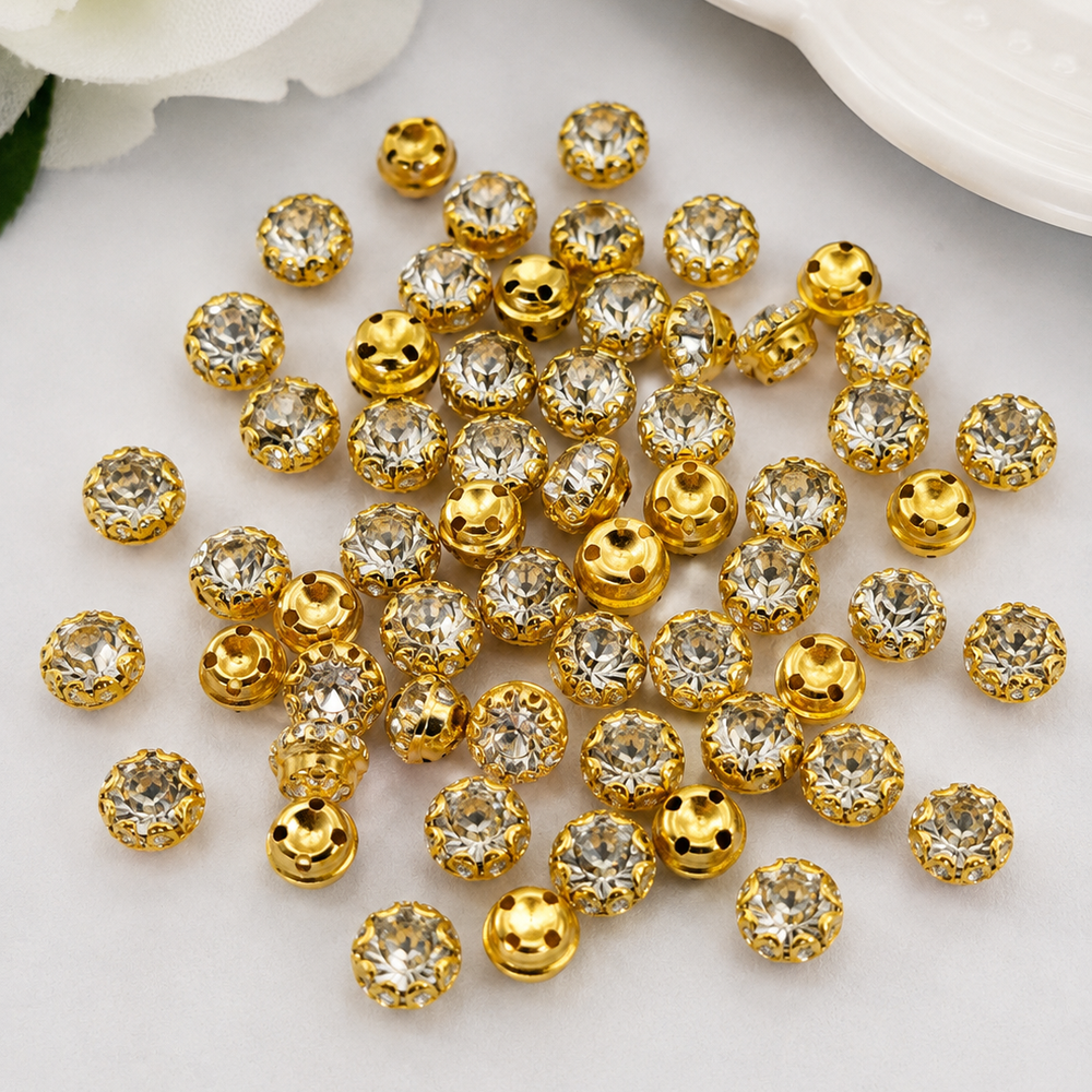 Round crystal stones