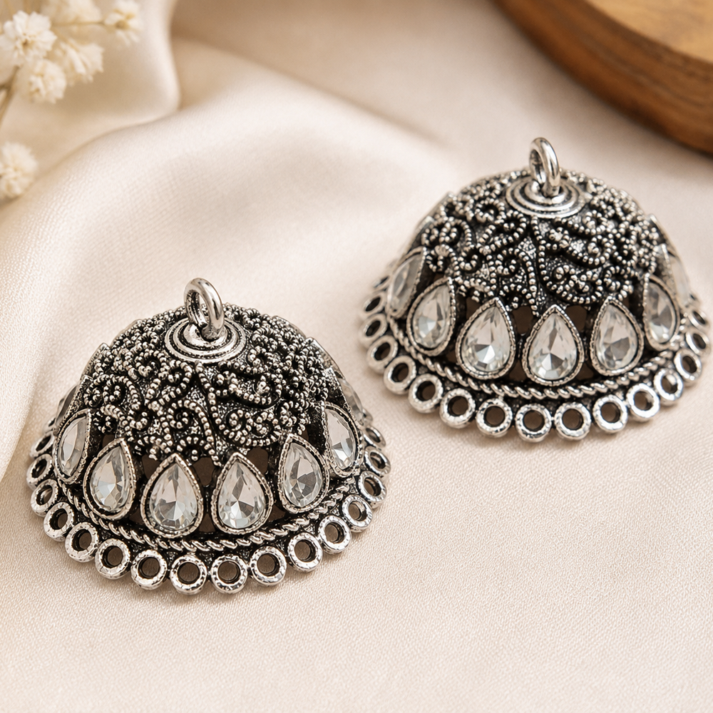Jhumka base with stones