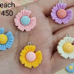 Resin Charms Flowers