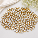 Drop shape Kundan stones