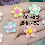 Resin Charms Flowers