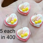 Resin Charms Foods