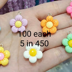 Resin Charms Flowers