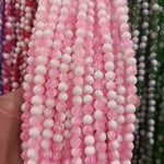 Milky Cracked Bead Strings