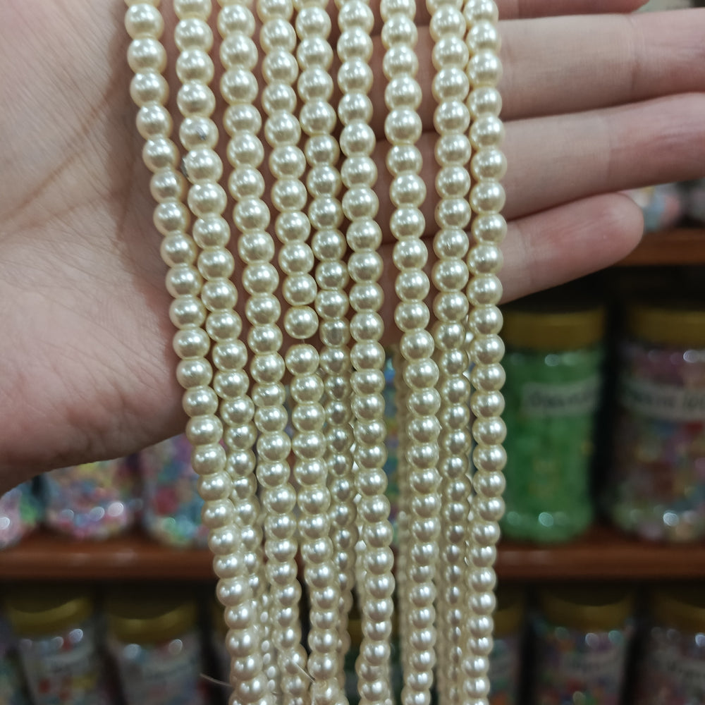 Shell Pearls String 10mm and 6mm - Pearls Pakistan