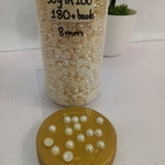 Flat back pearls
