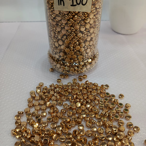 Flat spacer beads