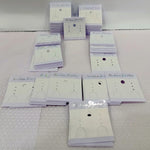 Earring display card plastic