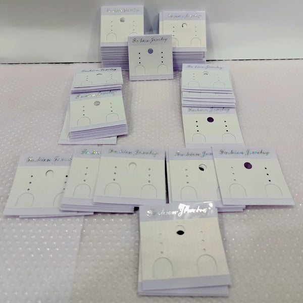 Earring display card plastic