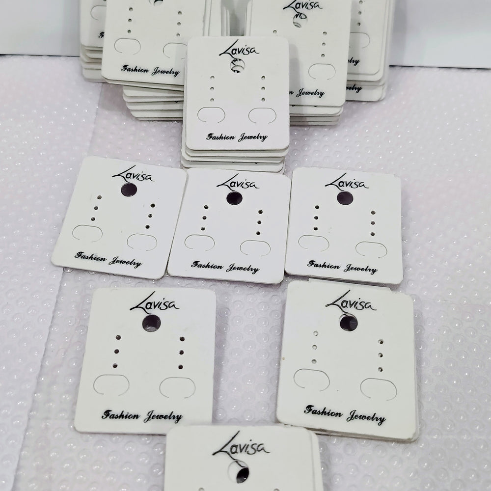 Earring display card plastic