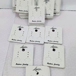 Earring display card plastic