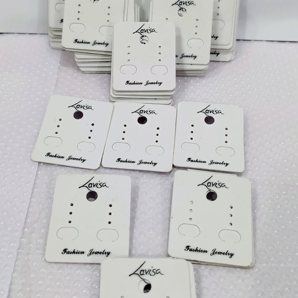 Earring display card plastic
