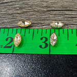 Eye shaped crystal stones