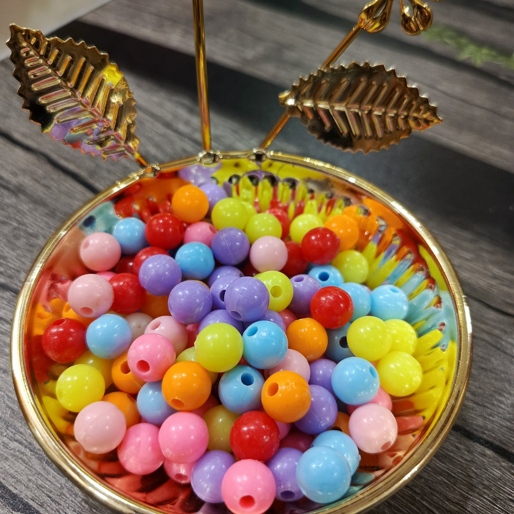 Opaque acrylic beads