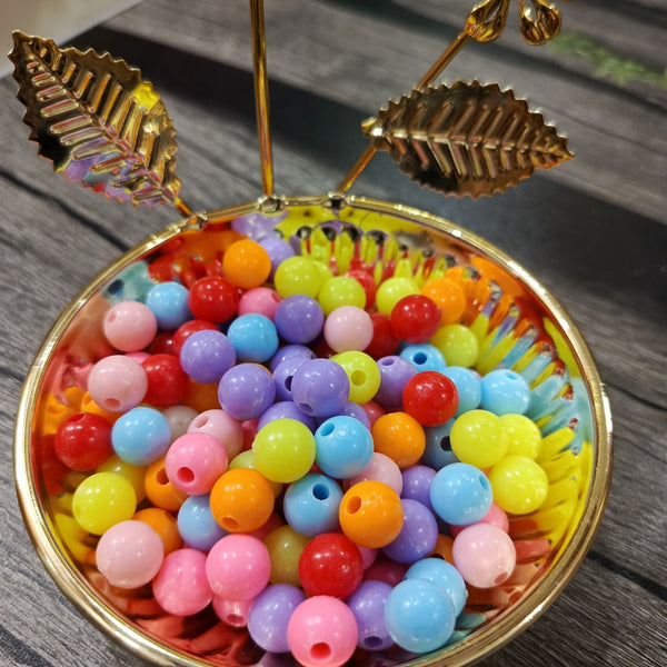 Opaque acrylic beads