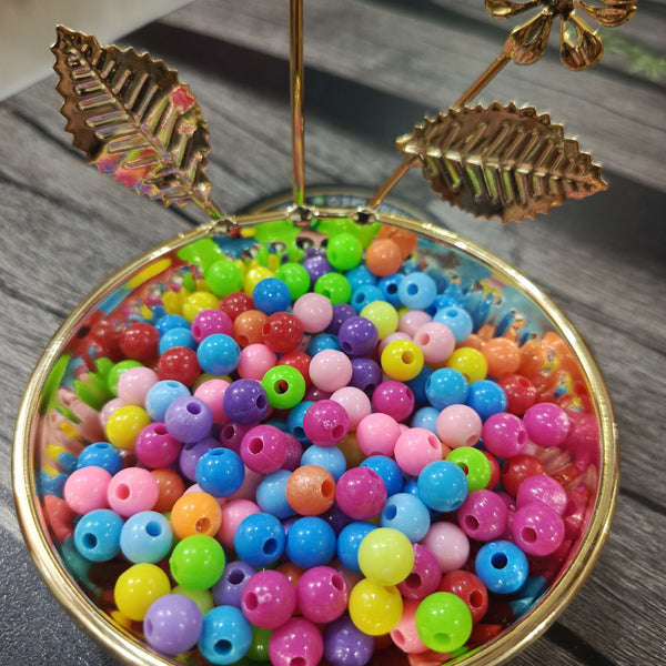 Opaque acrylic beads