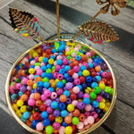 Opaque acrylic beads