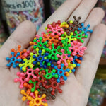 Opaque acrylic beads shapes