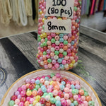 Shining acrylic round beads