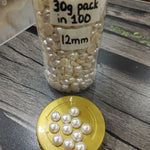 Flat back pearls