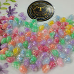 Shiny double tone beads shapes