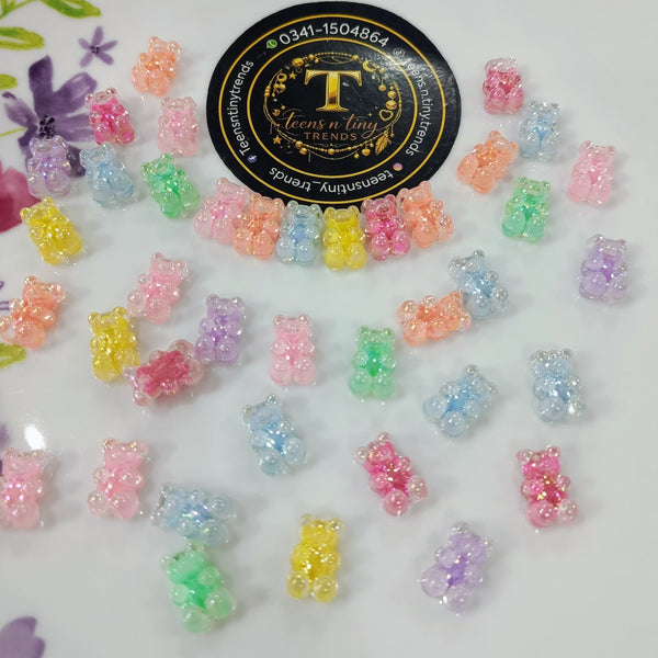 Shiny double tone beads shapes