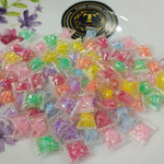 Shiny double tone beads shapes