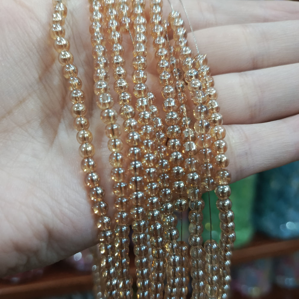 4mm kancha glass bead string
