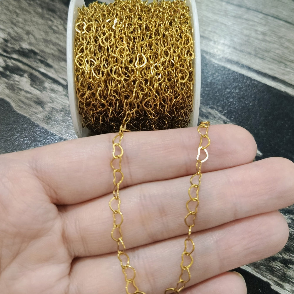 Stainless steel heart chain