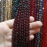 Drop shape crystal beads