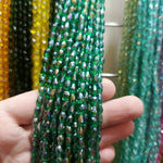 Drop shape crystal beads