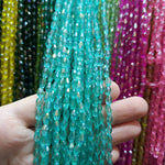 Drop shape crystal beads