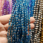 Drop shape crystal beads