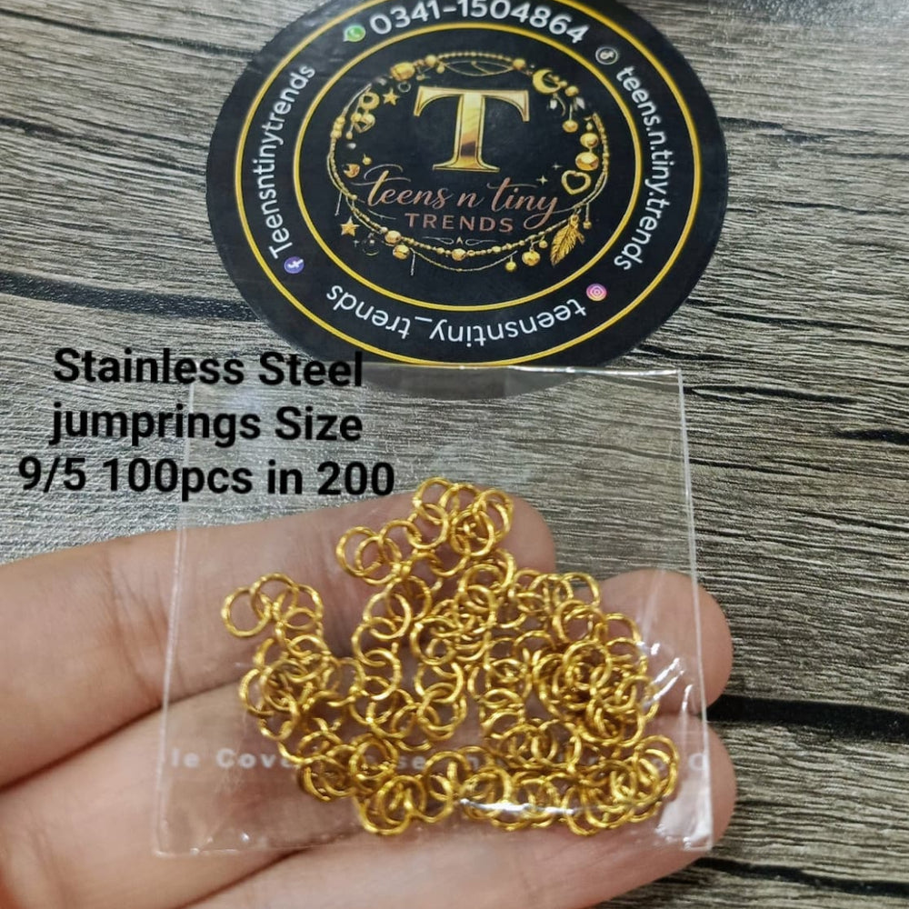 Stainless Steel jumprings golden