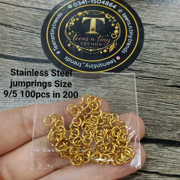 Stainless Steel jumprings golden