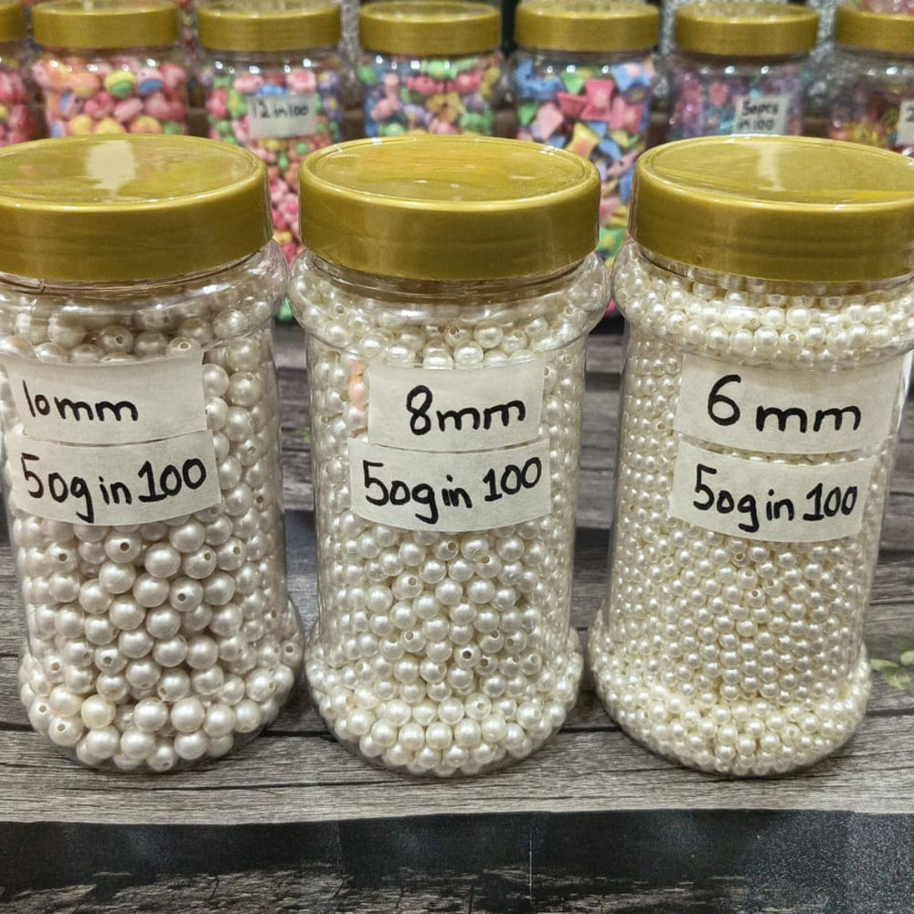 Pearls 10mm, 8mm and 6mm
