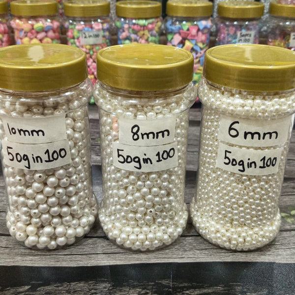 Pearls 10mm, 8mm and 6mm