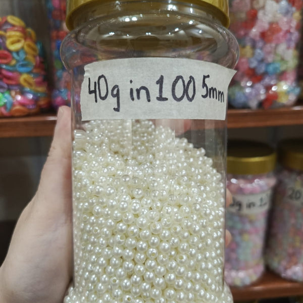 Pearls 5mm, 4mm and 3mm