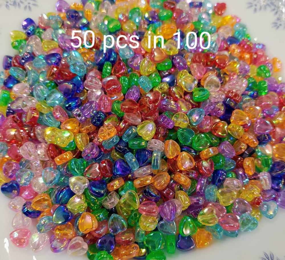 Multi heart and stars beads