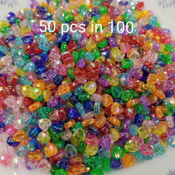 Multi heart and stars beads