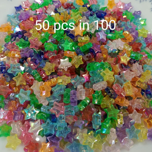 Multi heart and stars beads