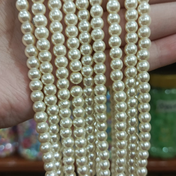 Shell pearls string 6mm