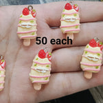 Resin food charms