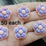 Resin Charms Flowers