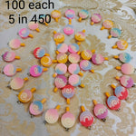 Resin food charms