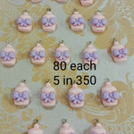 Resin food charms