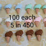 Resin food charms